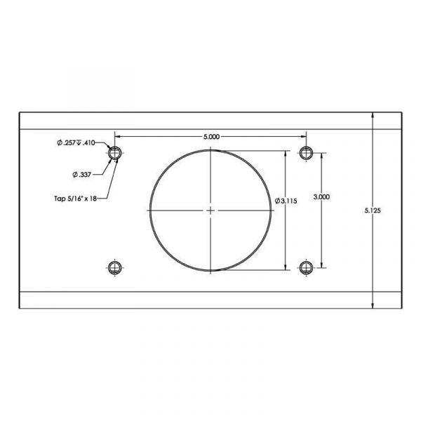 Taco T-Top Extrusion Plate, Grand Slam Mount - GSE-1939BSA30-C - Image 3