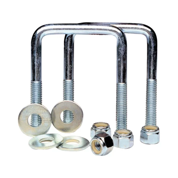 Tie Down 3/8 in.-16 3-1/8 in. 3 in. Zinc Plated Square U-Bolt Kit - 86209